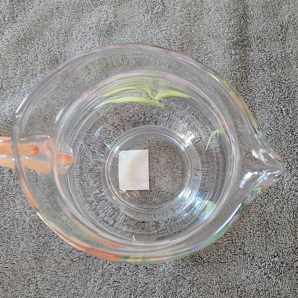 Beautiful Hand Painted Crystal Pitcher!!! - Picture 3 of 11